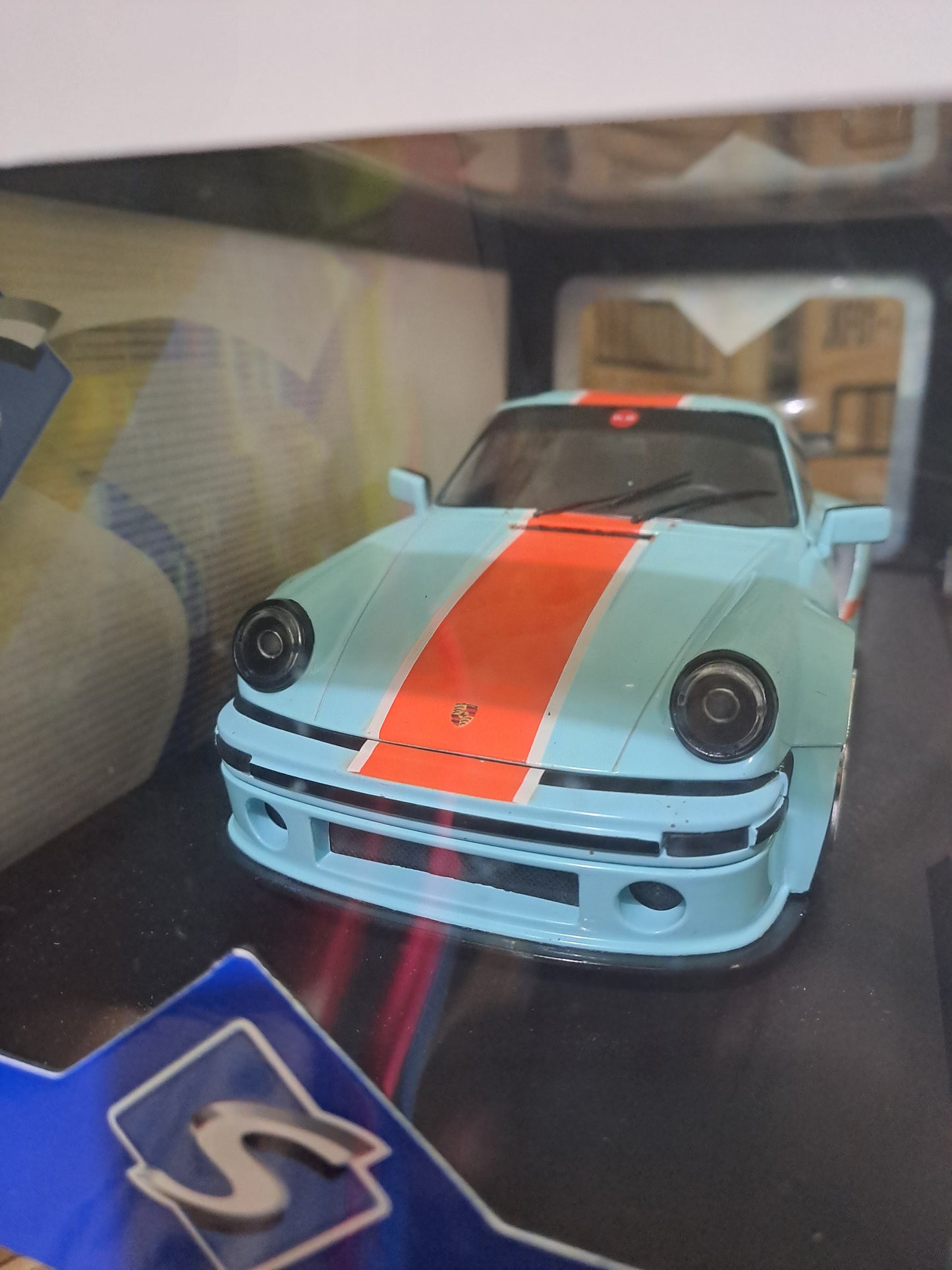 1/18 Solido 2026 Porsche 911 KS R By Khyzyl Saleem #56 Blue Orange soli1810504