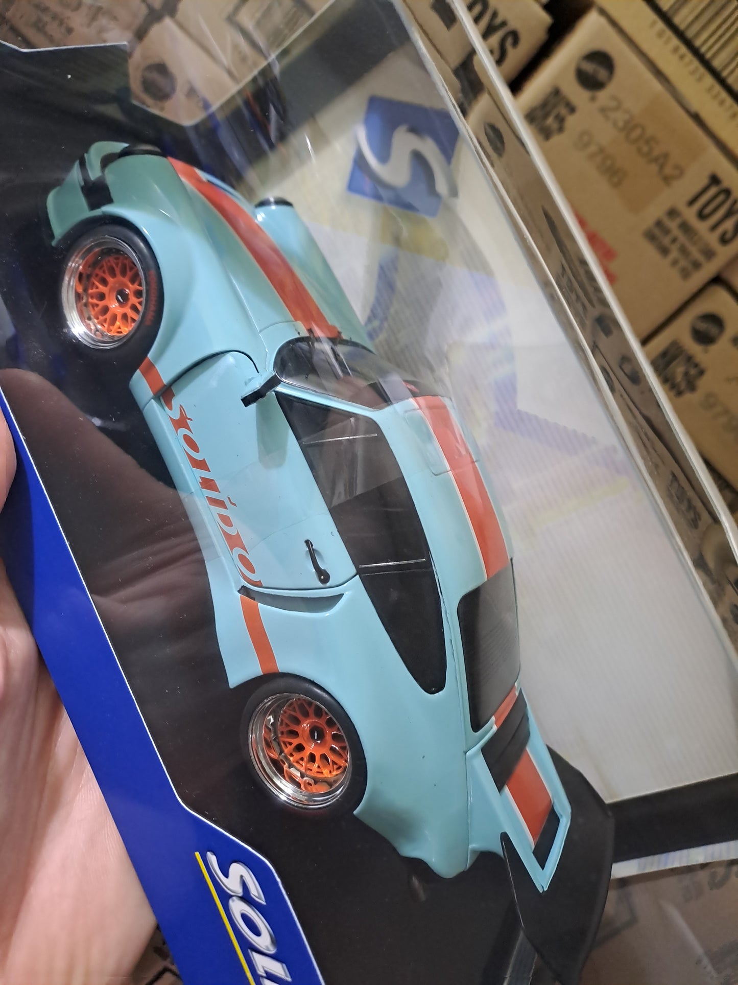 1/18 Solido 2026 Porsche 911 KS R By Khyzyl Saleem #56 Blue Orange soli1810504