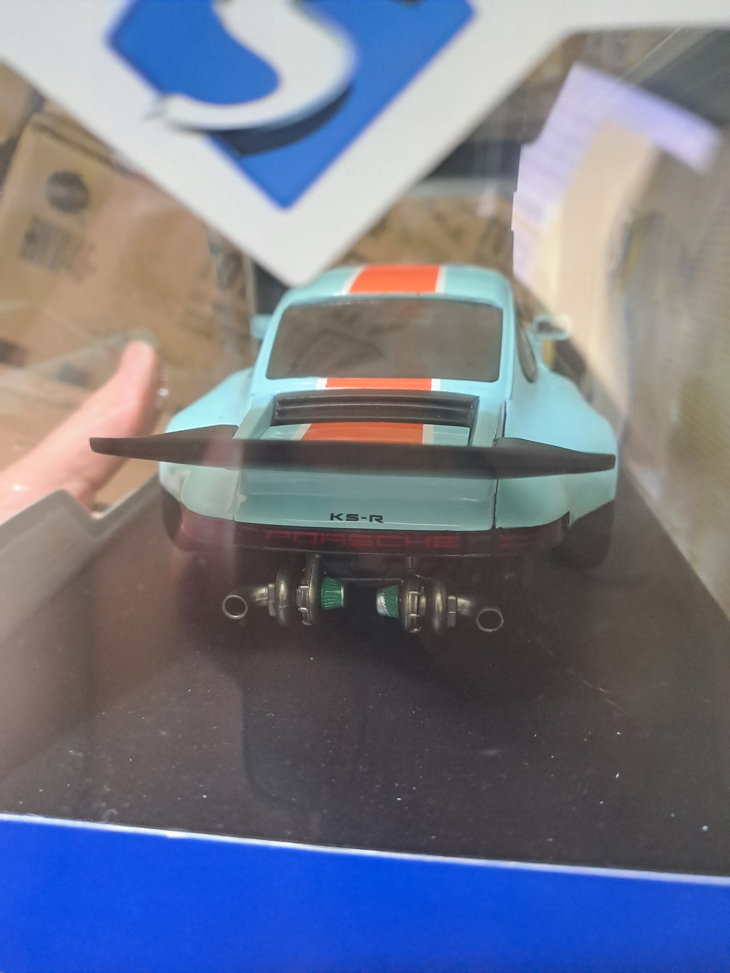 1/18 Solido 2026 Porsche 911 KS R By Khyzyl Saleem #56 Blue Orange soli1810504