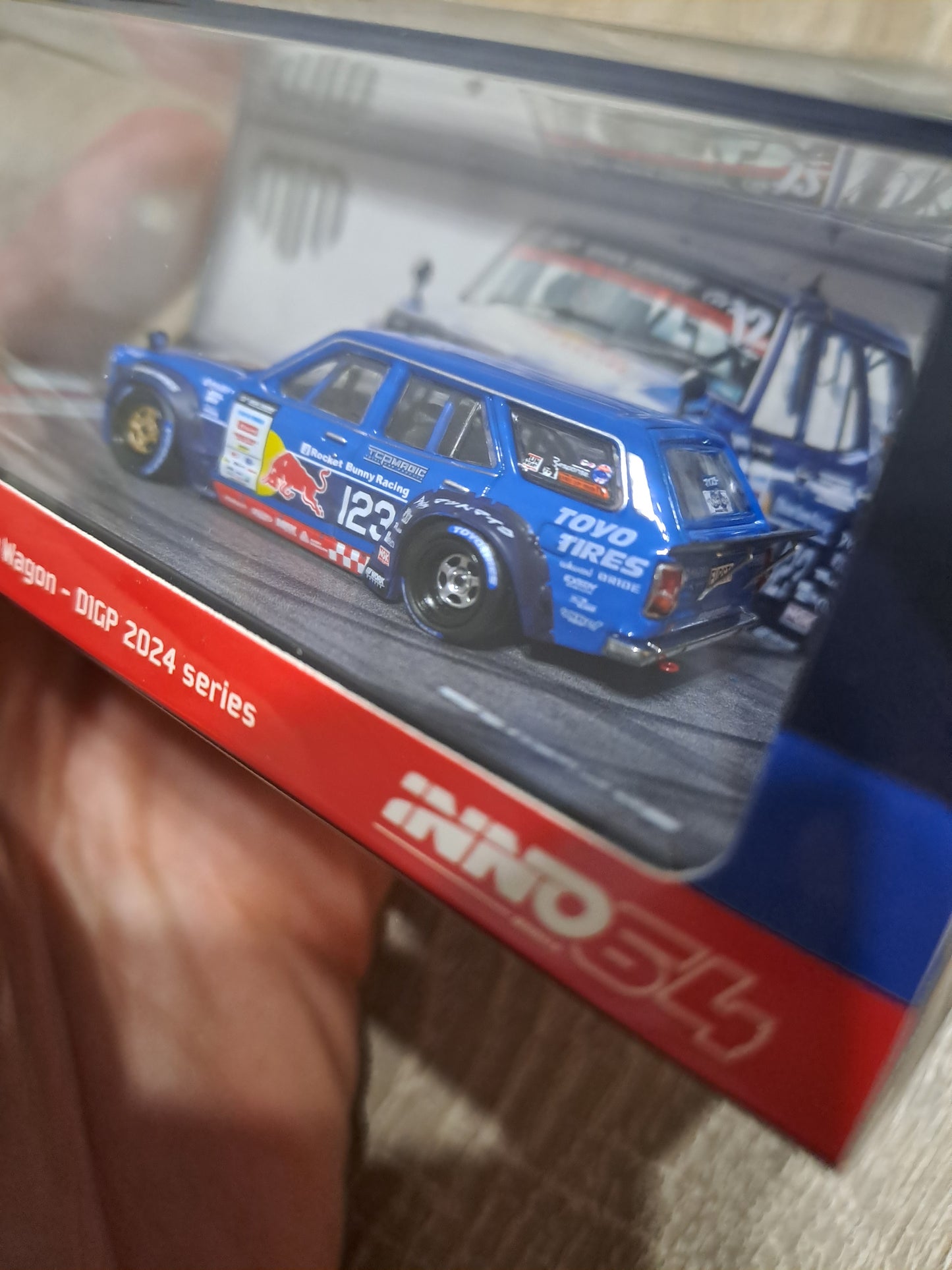 Inno64 1976 Mazda RX3 Mad Mike Station Wagen D1GP