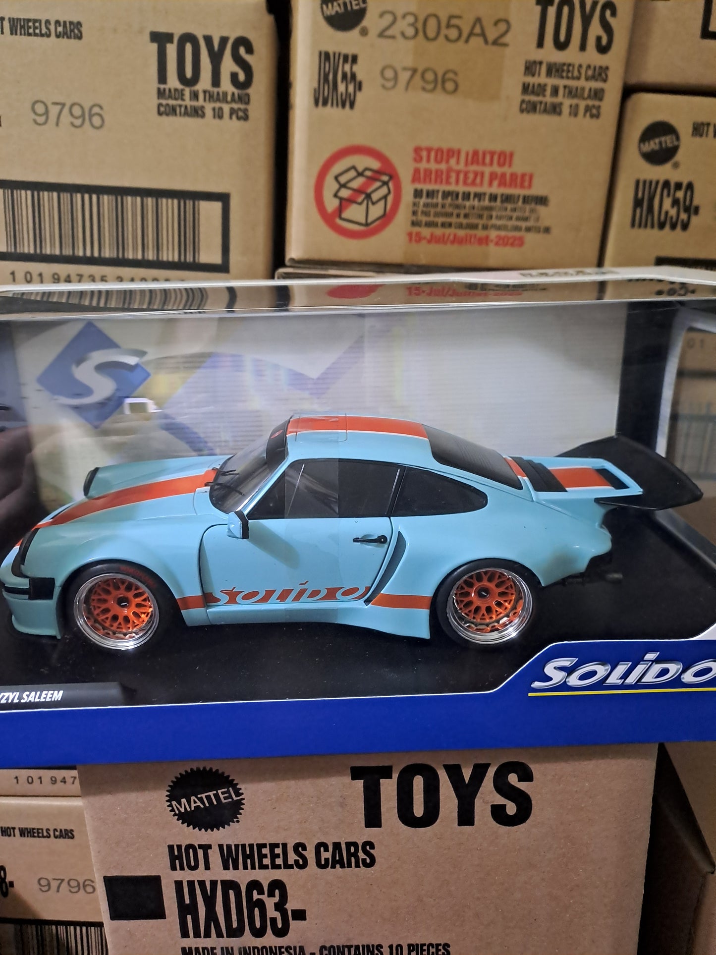 1/18 Solido 2026 Porsche 911 KS R By Khyzyl Saleem #56 Blue Orange soli1810504