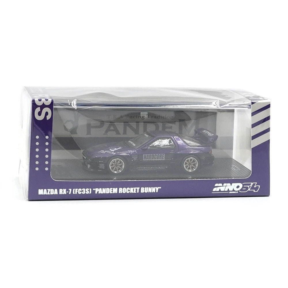 INNO64 Mazda RX7 FC3S " PANDEM / ROCKET BUNNY" Purpura 1.64