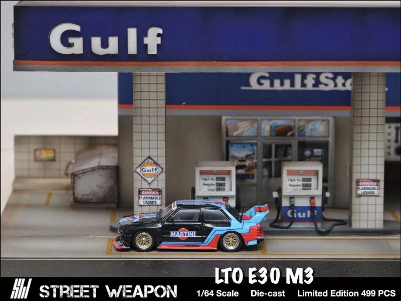 Street Weapon  BMW E30 Martini Negro/Rojo/Azul LIMITADO A 499 PIEZAS