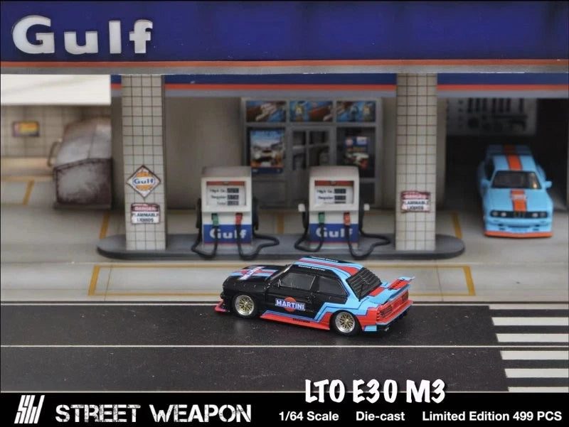 Street Weapon  BMW E30 Martini Negro/Rojo/Azul LIMITADO A 499 PIEZAS
