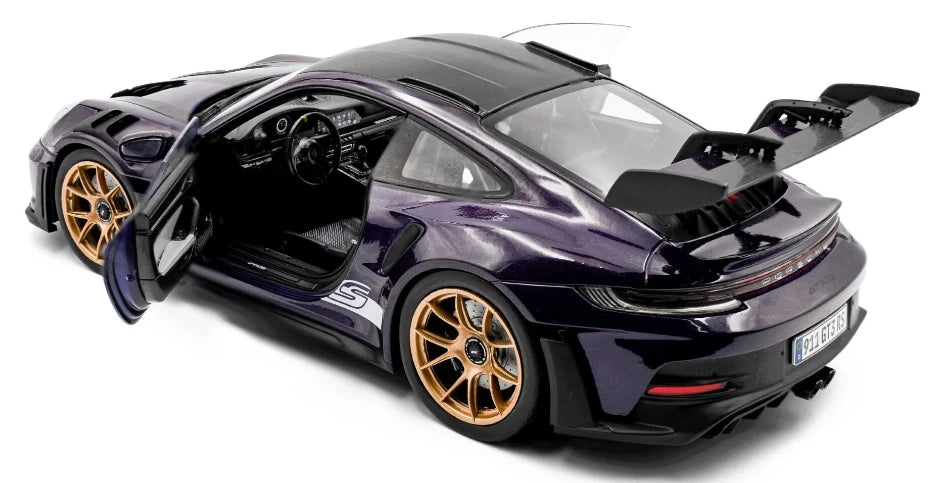 1/18 Solido 2024 Porsche 911 (992) GT3 RS Weissach Paars Morado soli1812103