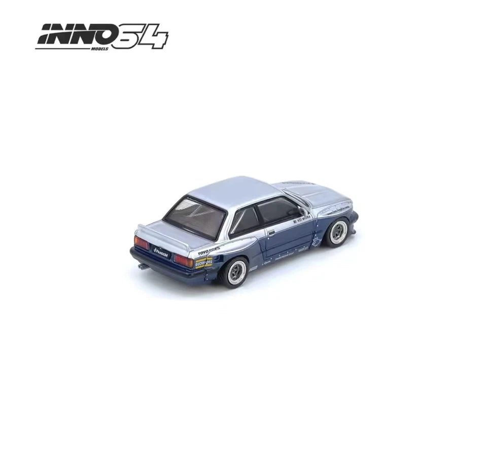 Inno64 Pandem E30 M3 Silver Blue IN64-E30P-SILBLU