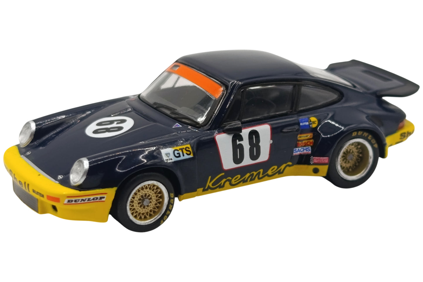 Spark 1.64 Porsche 911 Carrera RSR 3.0 #68 Heyer/Kremer/Keller 24h Le Mans 1974 negro / gelb