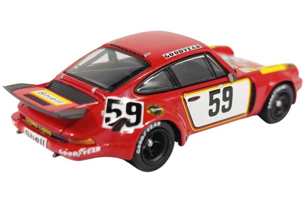Spark 1/64 1975 Porsche 911 Carrera RSR 3.0 #59 T.Schenken /H.Ganley 24H Le Mans Rojo