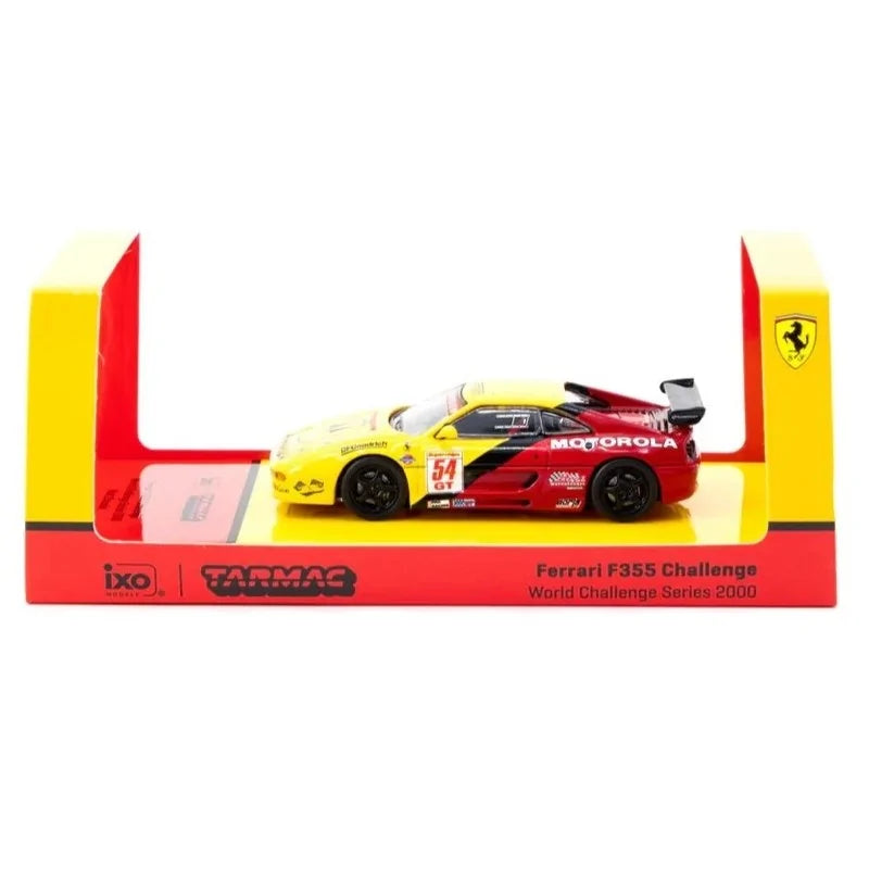 Tarmac Works 1/64 Ferrari F355 Challenge #54 Matt Drendel World Challenge Series 2000 Yellow Red TC-T64-083-00WCS54