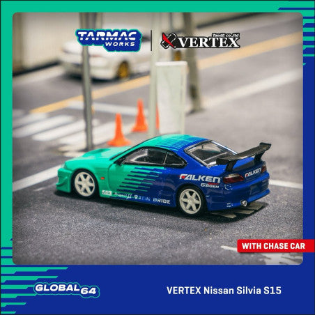 * Version blister* TARMAC WORKS VERTEX Nissan Silvia S15 FALKEN - GLOBAL64