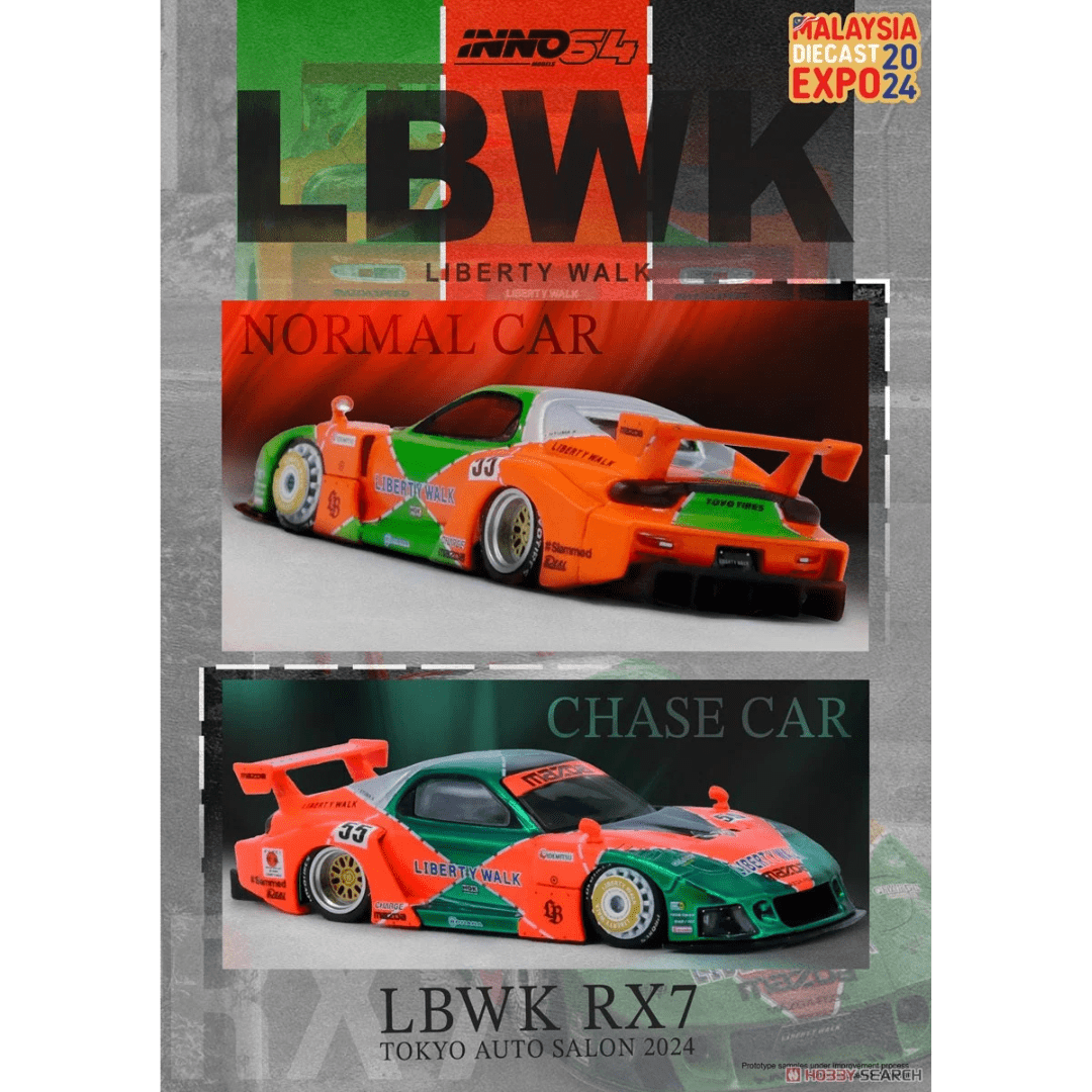 ULTIMA UNIDAD !!! Mazda RX7 Inno64 Malaysia (FD3S) LB - WORKS Super Silhouette Malaysia Diecast Expo 2024 Exclusivo - Garage23